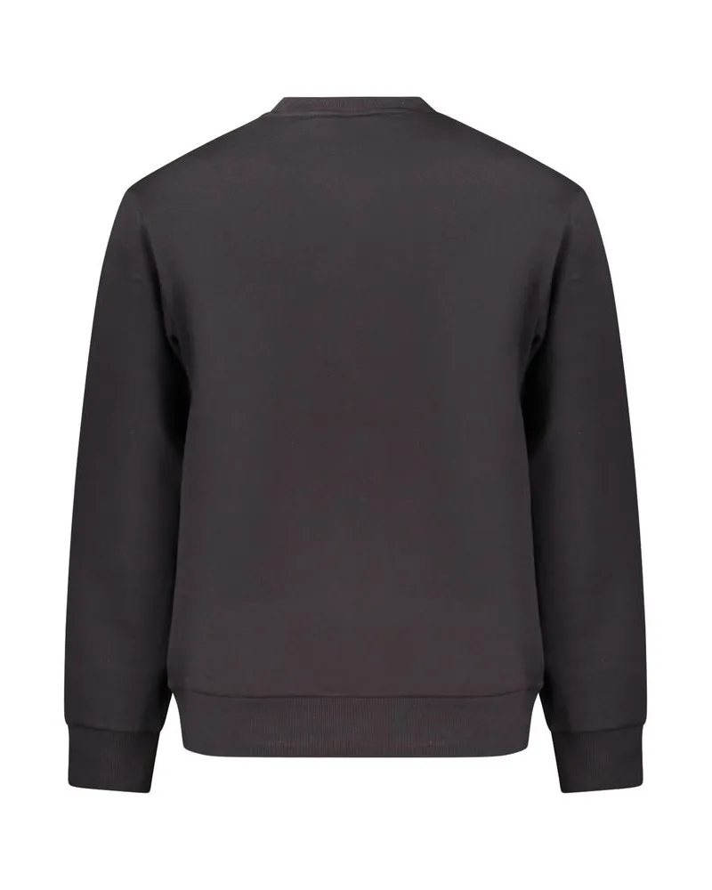 Timberland Logo Appliqué Cotton Sweatshirt — Black Black