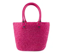 Women's Le Cagole Panier M Shoulder Bag Pink Nylon
