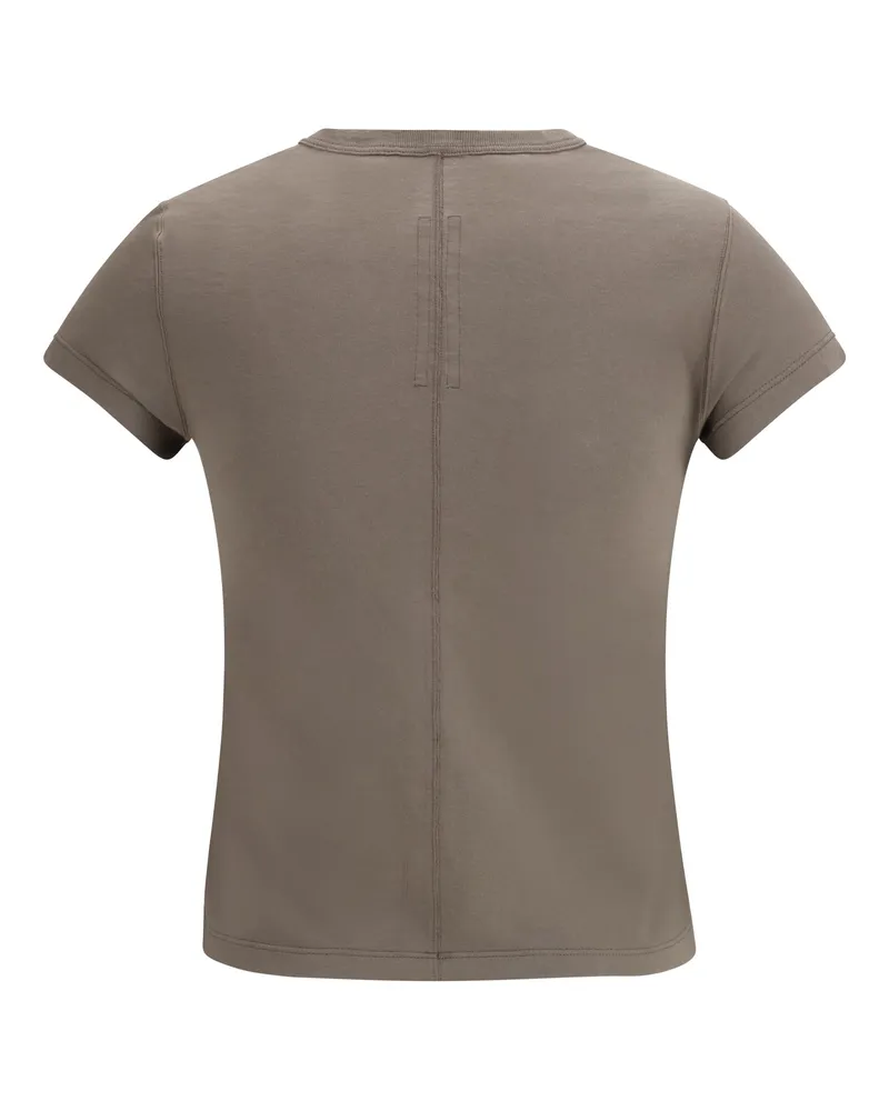 Rick Owens Women's Cotton Slim T-Shirt Dust T-Shirts And Polos Gray