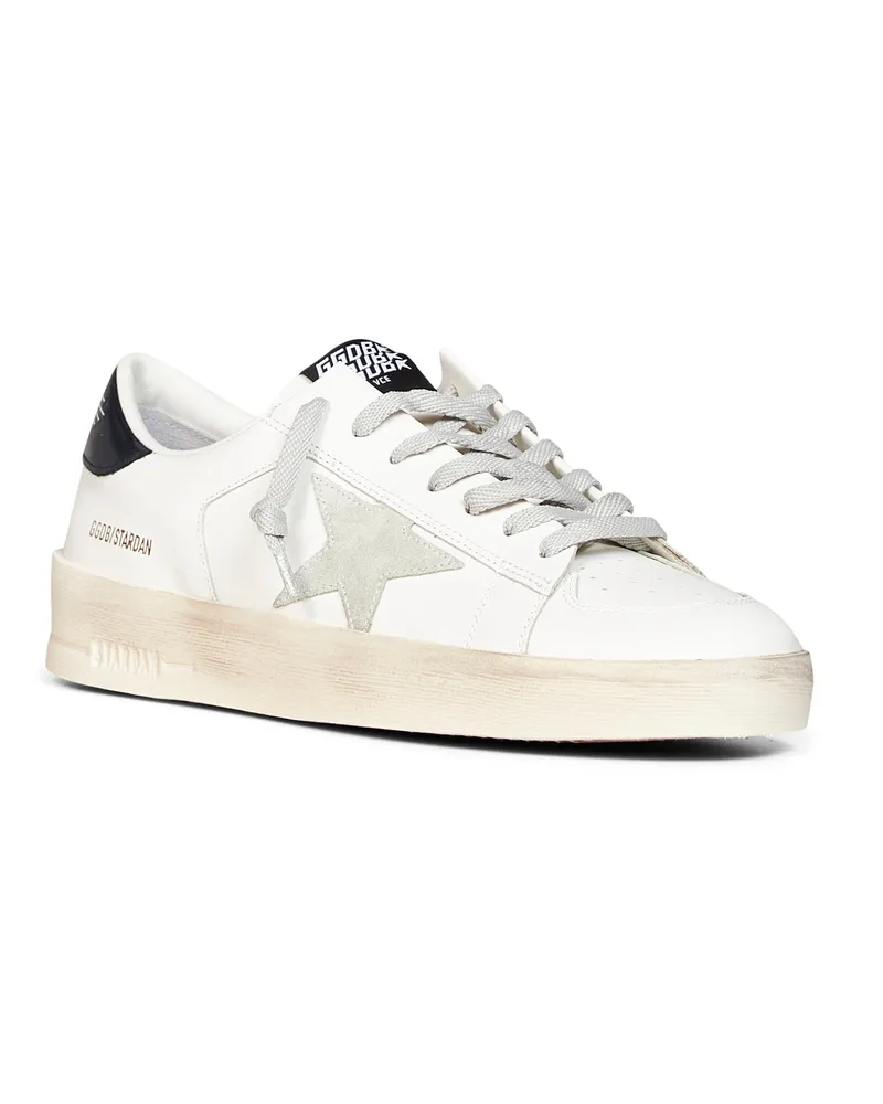 Golden Goose Men's Sneakers Stardan White Leather Calf Trainers White