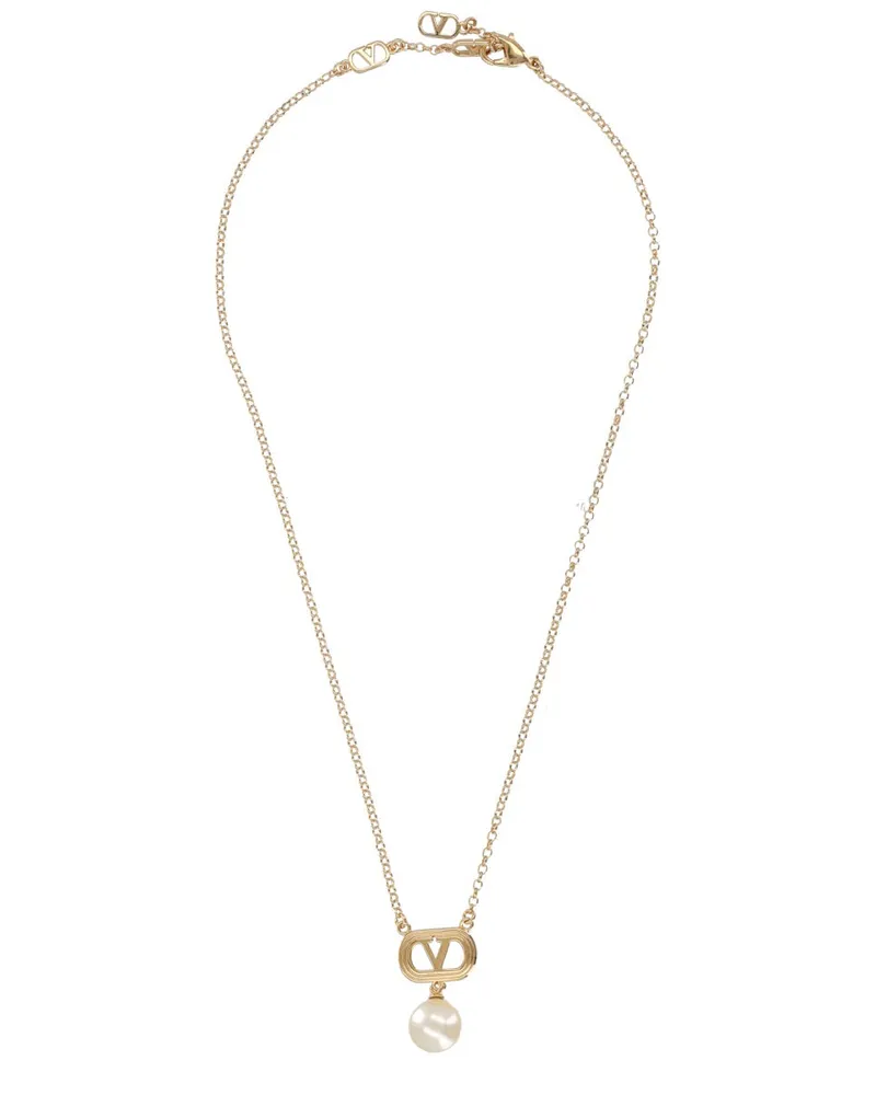 Valentino Garavani Ovalette Necklace — Gold Gold