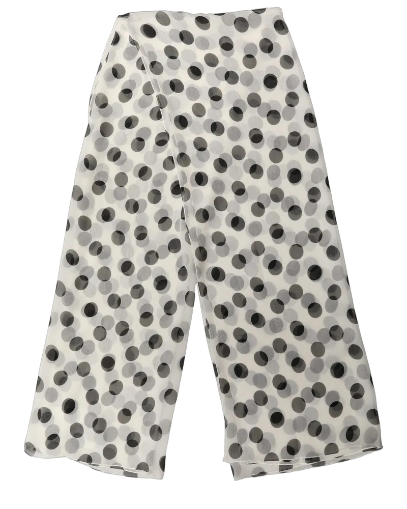 Dolce & Gabbana Polka Dot Silk Scarf — White White