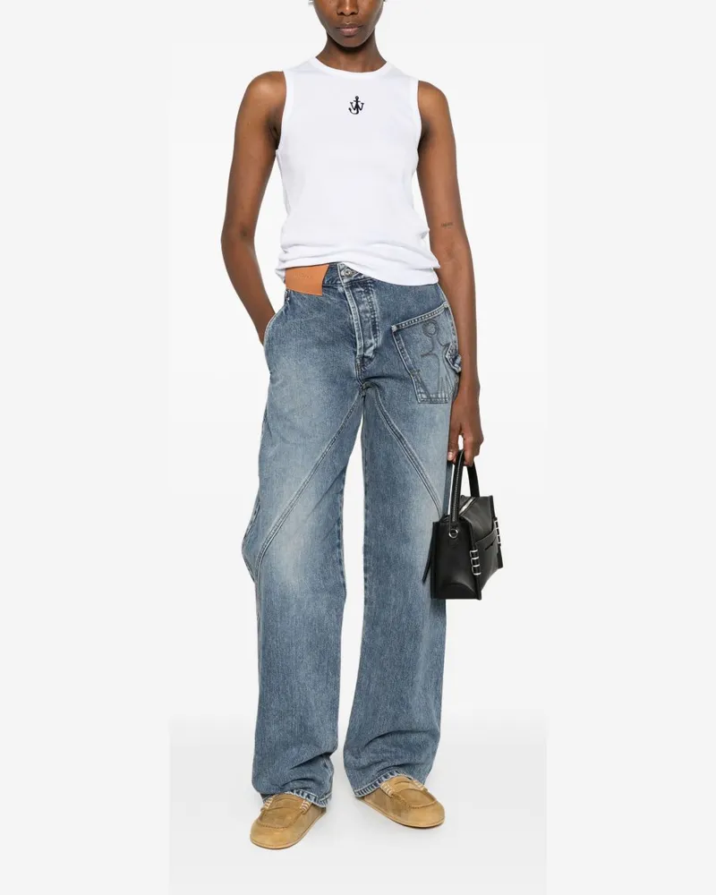 032c Carpenter Pocket Twisted Denim Jeans — Blue Blue
