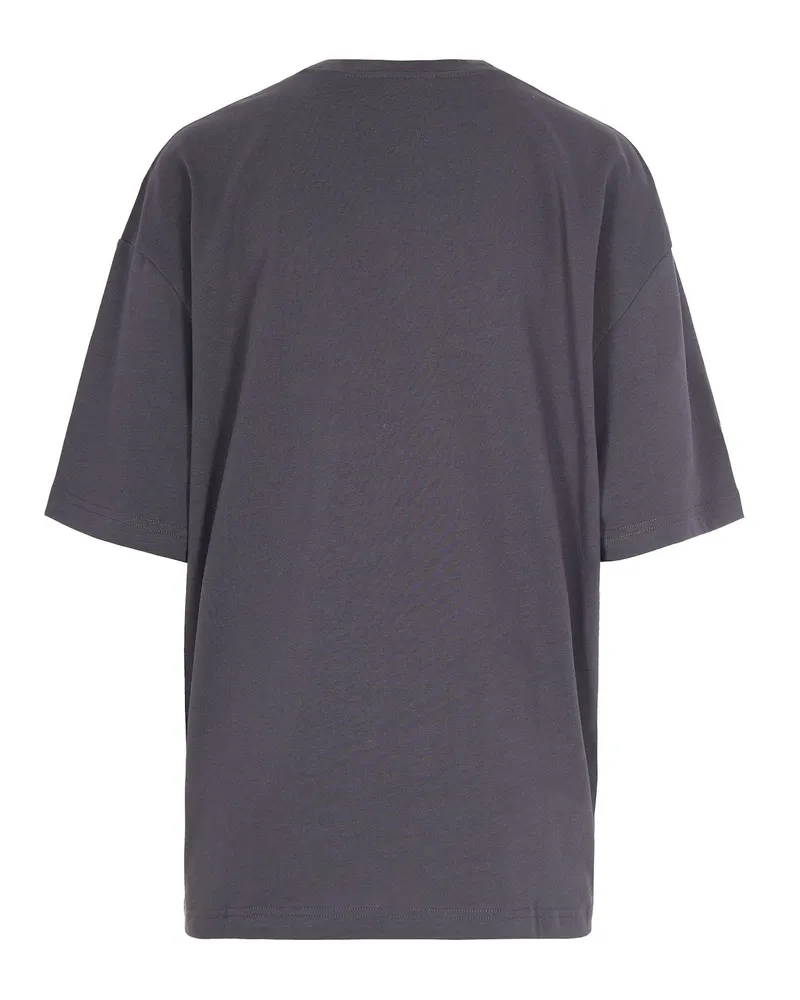 A.P.C. Women T-Shirt With Logo False Black Organic Cotton T-Shirts & Jerseys Gray