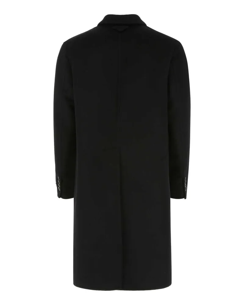 Prada Men's Black Wool Blend Coat F0002 Cappotti Black
