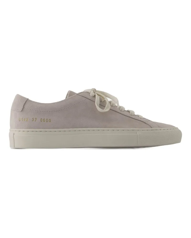 Common Projects Women's Contrast Achilles Sneakers -  Leather Beige Shoes Beige