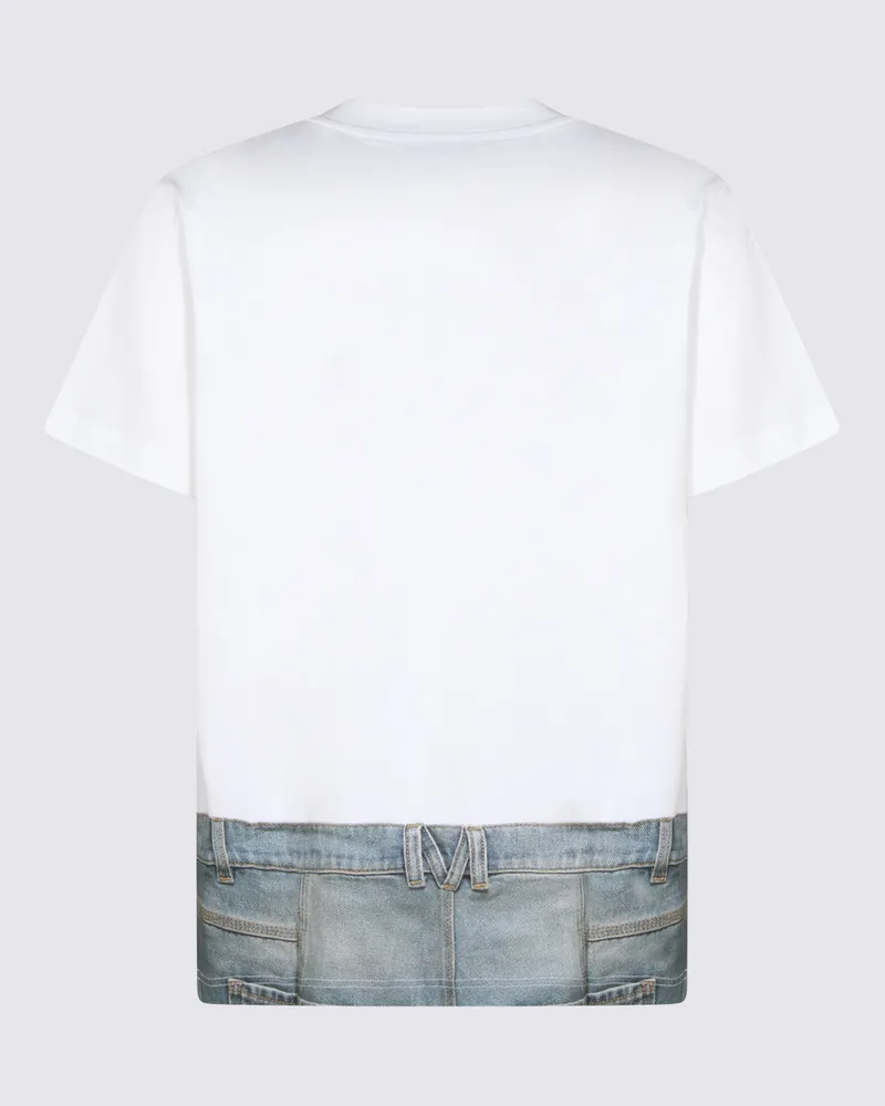 Moschino Men's T-Shirts And Polos White _100 % Co White