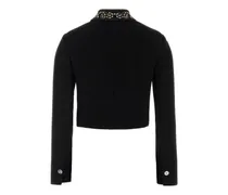 Women's Black Wool Blazer Giacche E Gilet Jacket
