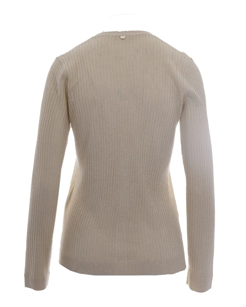 Liu Jo Women Cardigan Light Gold Lux Viscose Cardigans Sweater Gold