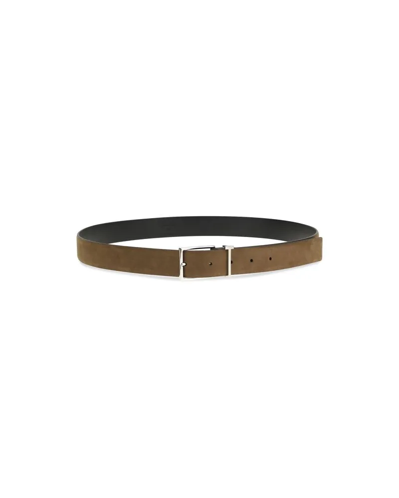 Tom Ford Men's Brown Calf Leather Bos Taurus Regular Belt Brown