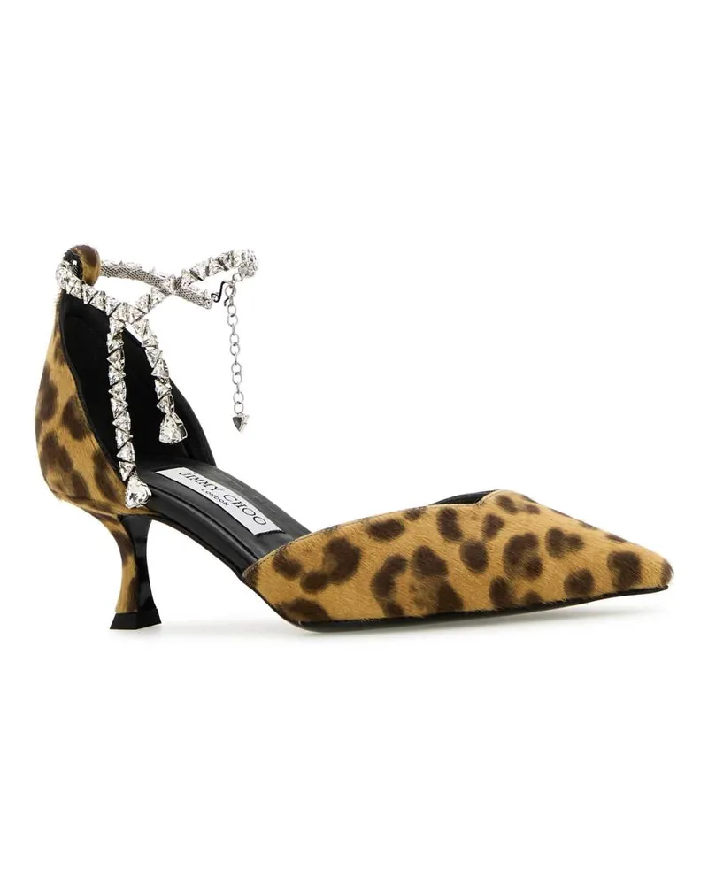 Jimmy Choo Women's Stevie Heel Beige Leather Beige