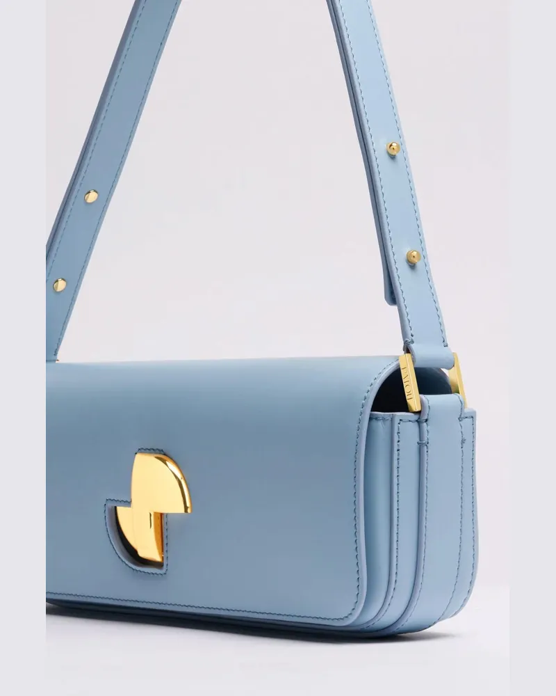 Patou Le Lock Baguette Shoulder Bag — Blue Blue