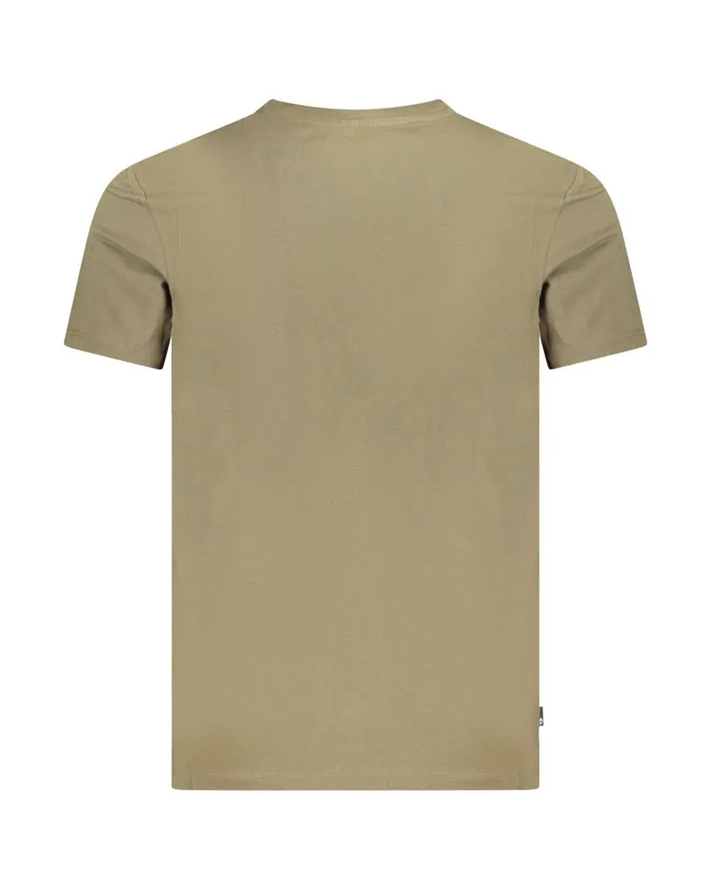 Timberland Logo-Print Cotton T-Shirt — Green Green