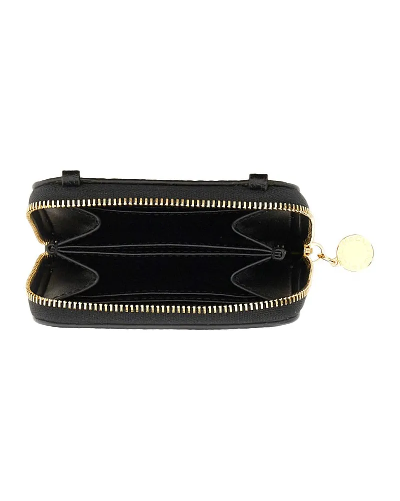 Stella McCartney Shoulder Strap Polyamide Wallet — Black Black