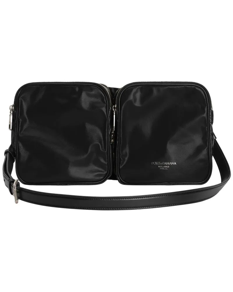 Dolce & Gabbana Men's Leather Shoulder Bag Black Black
