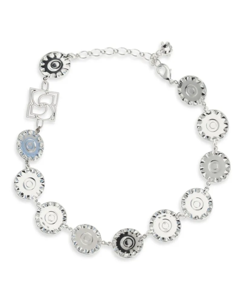 Magda Butrym Women's Pearl And Crystal Necklace Rhodium Silver Metal Necklaces Silver