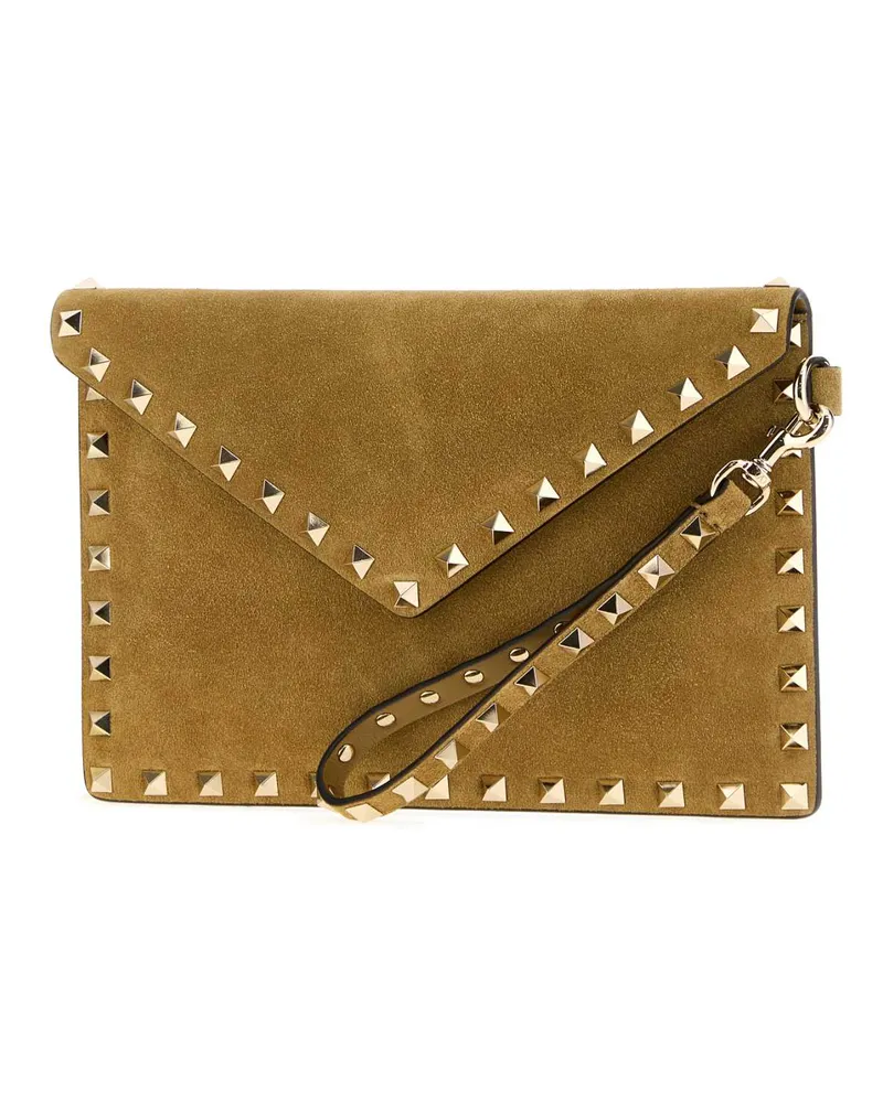 Valentino Garavani Flat Clutch — Beige Beige