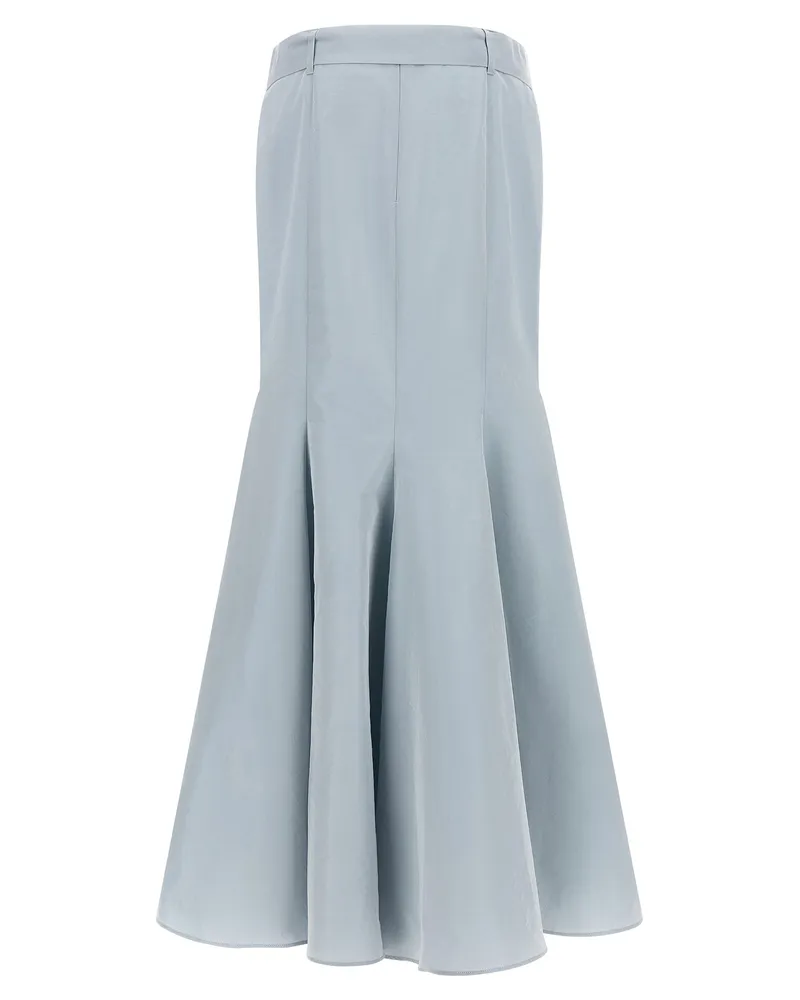 Pinko Mermaid Taffeta Skirt — Blue Blue