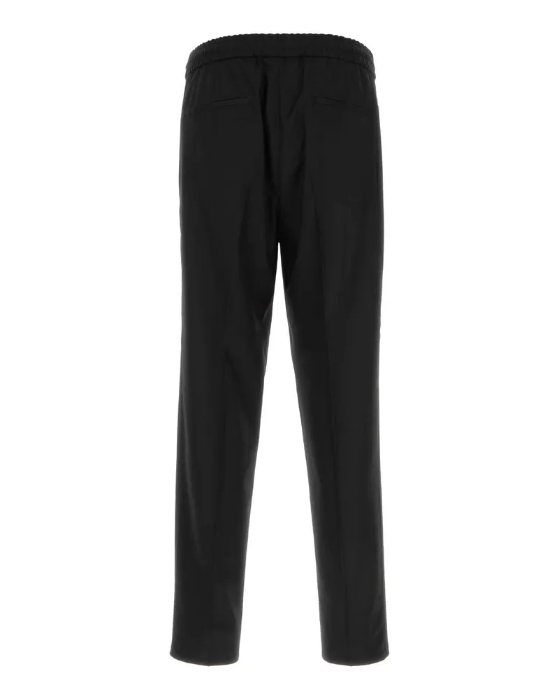 Brunello Cucinelli Virgin Wool Trousers — Black Black