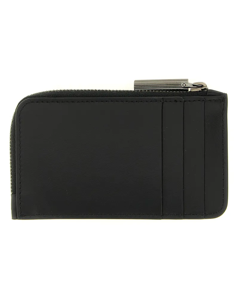 Christian Louboutin Calfskin Leather Card Case — Black Black