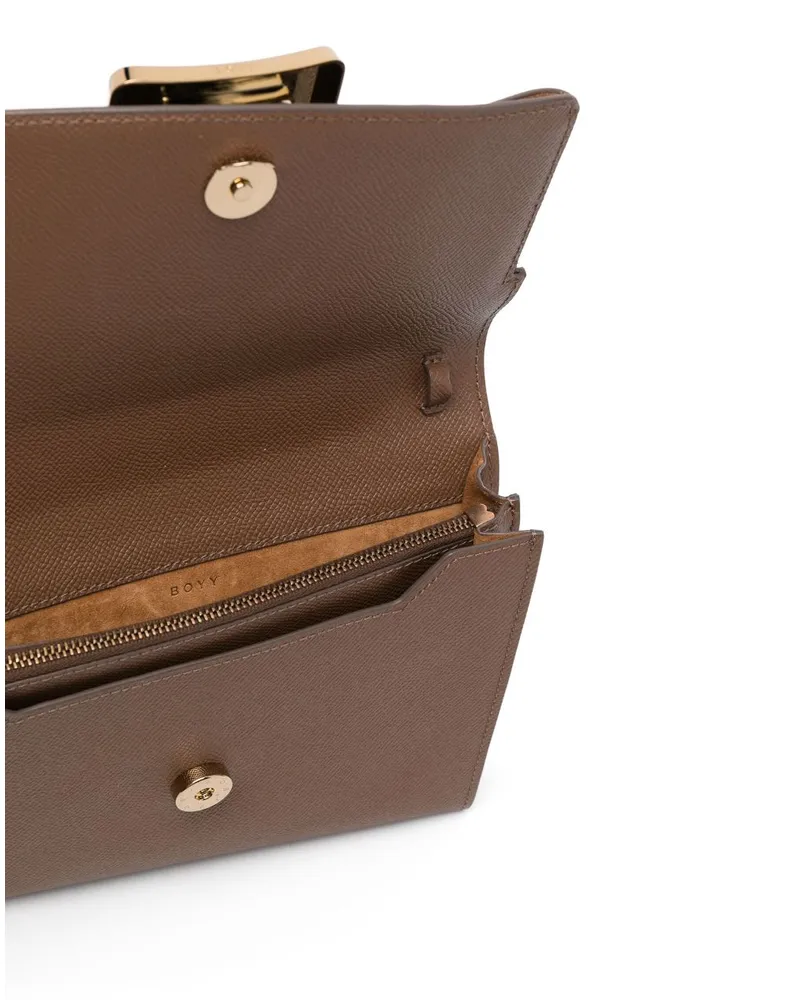 BOYY Buckle Travel Case Clutch — Brown Brown