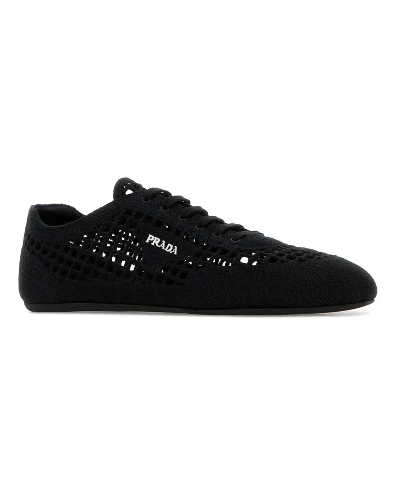Prada Women's Black Crochet Sneakers Nero Black