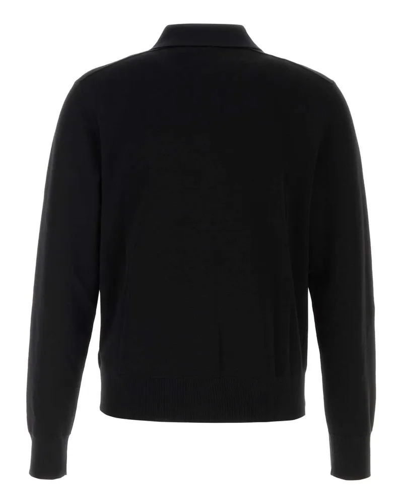 Burberry Wool Button-Through Cardigan — Black Black