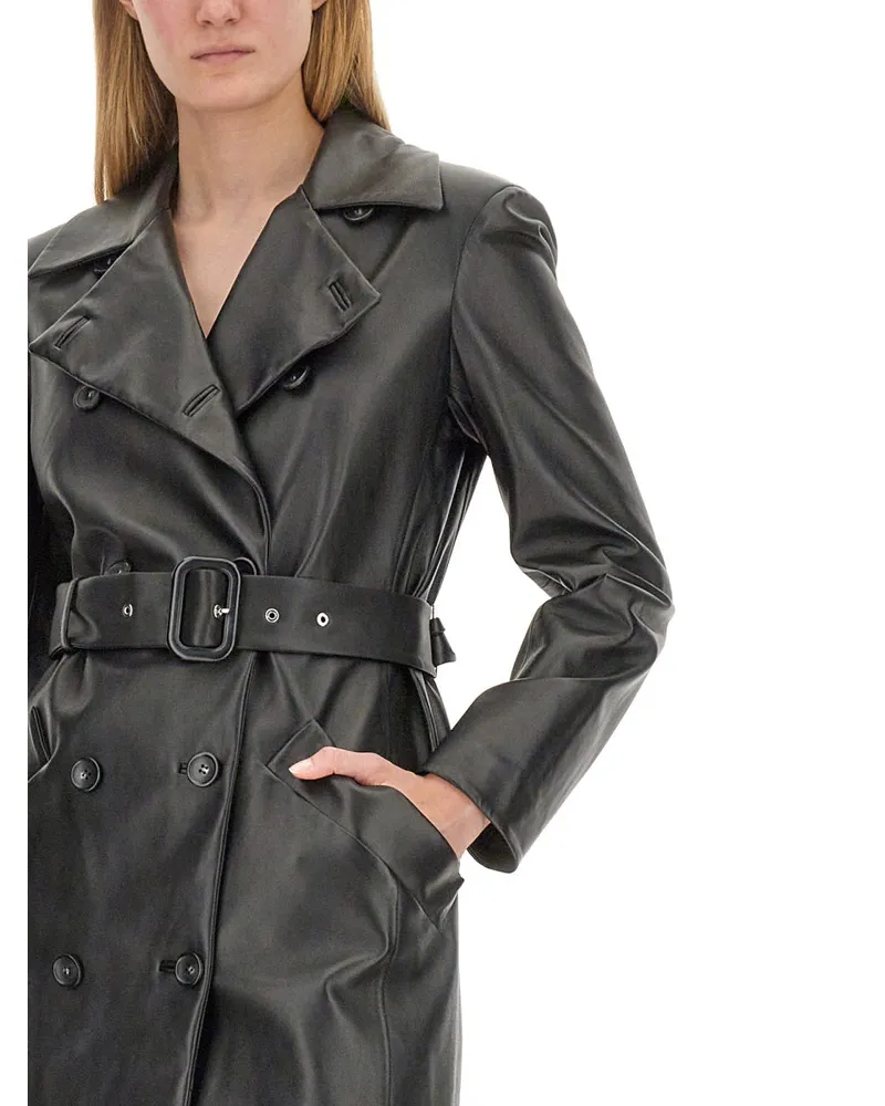 SPORTMAX Lamb Leather Jacket — Black Black
