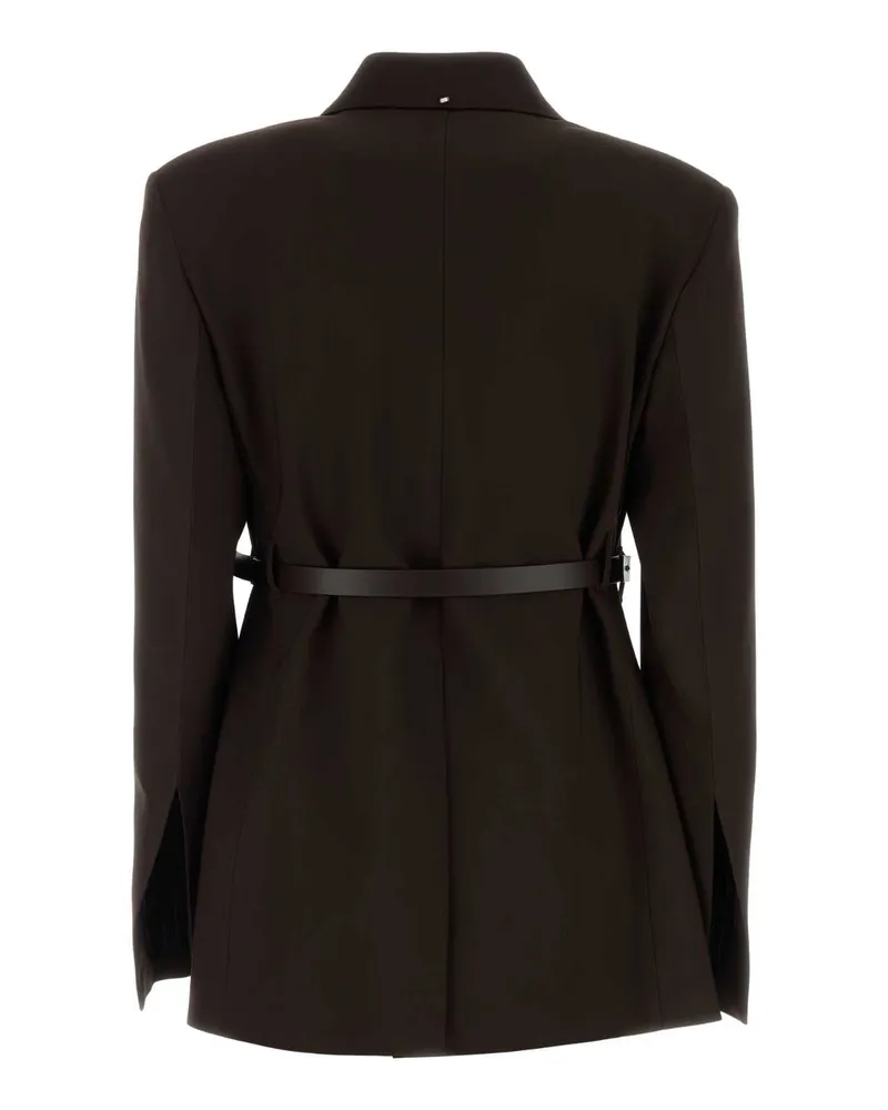SPORTMAX Women's Brown Stretch Viscose Cinta Blazer Cioccolato Giacche E Gilet Jacket Brown