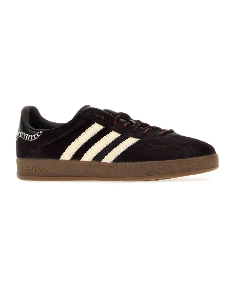adidas Unisex Chocolate Calf Hair Adidas X Wales Bonner Gazzelle Sneakers Aurora Coffee-Wonder White-Core Black Coffee/wonder White/core Black