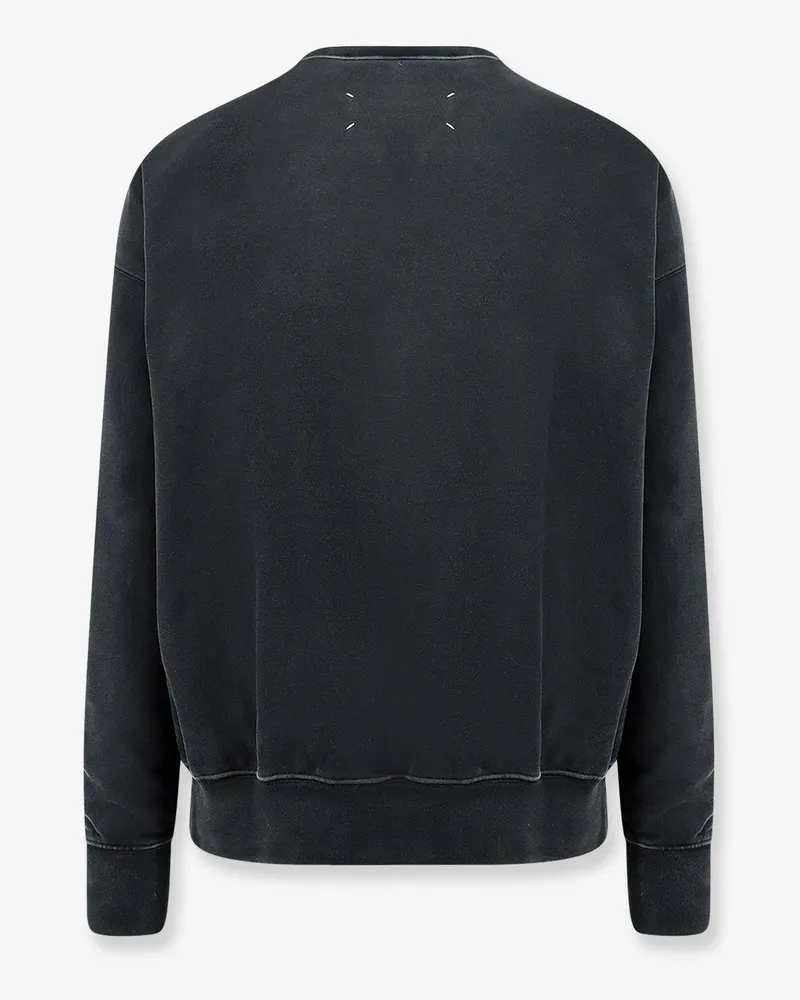 Maison Margiela Men's Sweatshirt Crew Neck Grey Cotton Sweatshirts Sweater Gray