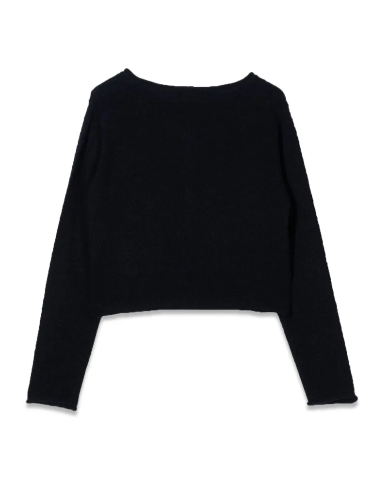 Il Gufo Virgin Wool Cardigan — Blue Blue