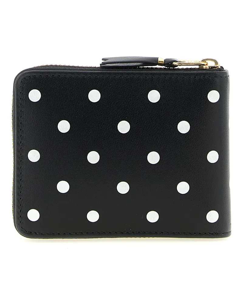Comme des Garçons Unisex Bicolor Leather Cardholder Accessory Black