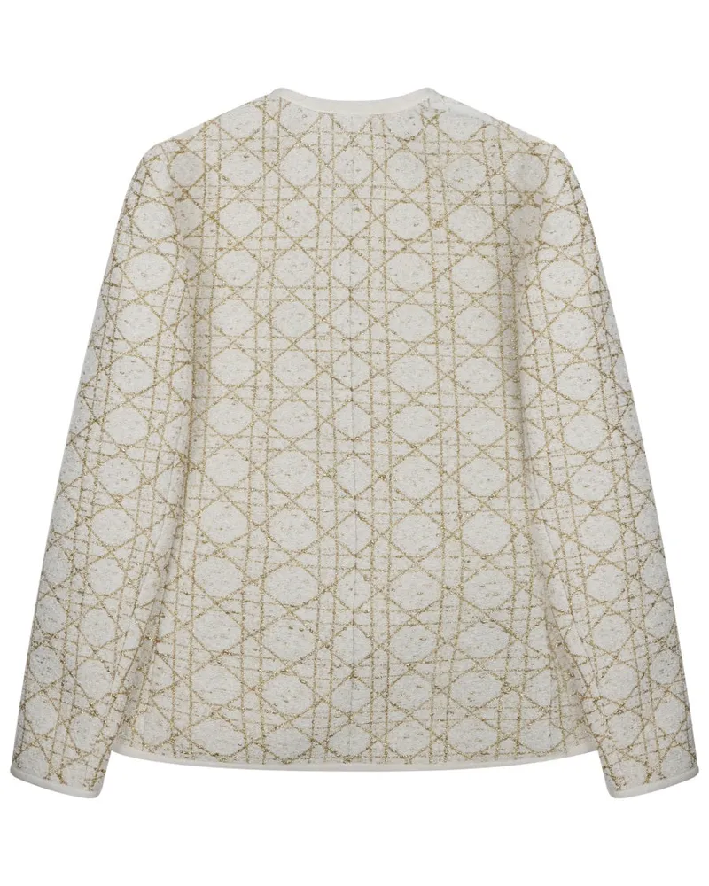 Dior Macrocannage Quilted Blazer — Beige Beige