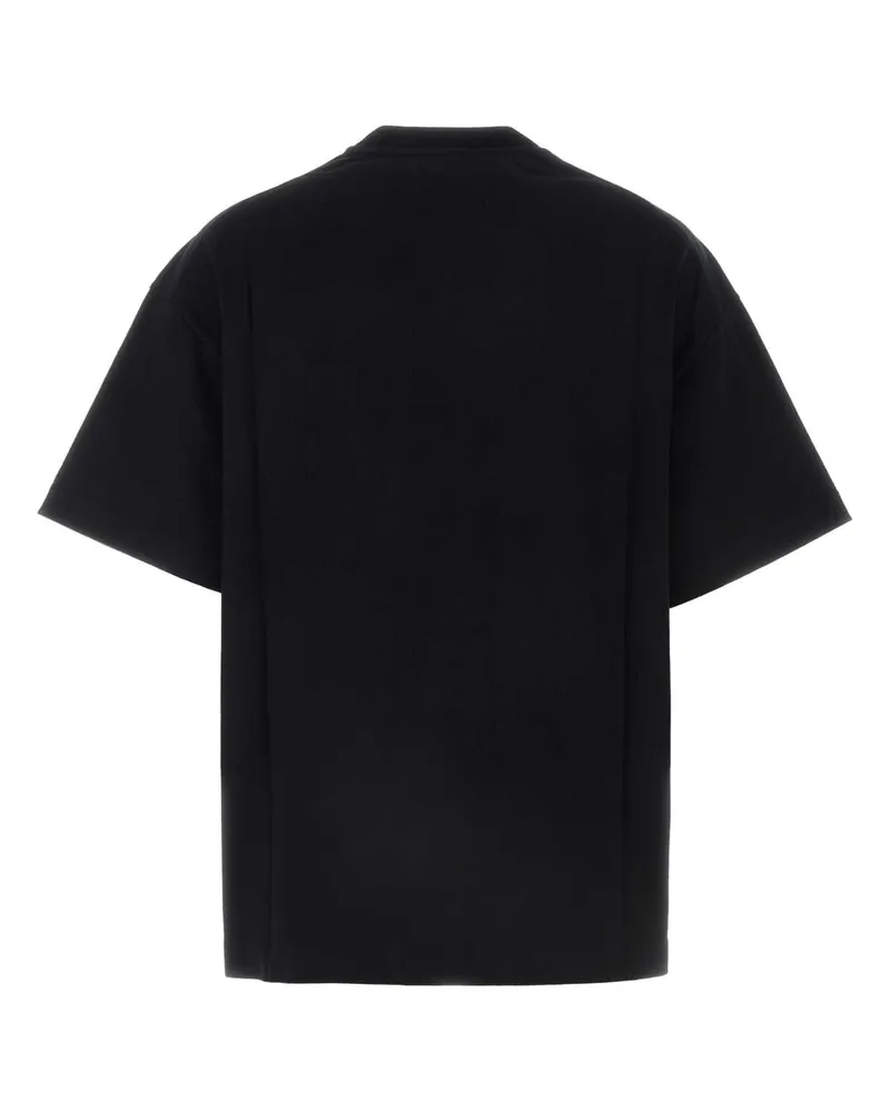 Jil Sander Logo-Embroidered T-Shirt — Black Black