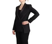 Double Breasted Blazer — Black