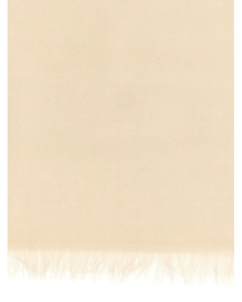 Brunello Cucinelli Cashmere-Silk Blend Scarf — beige Beige