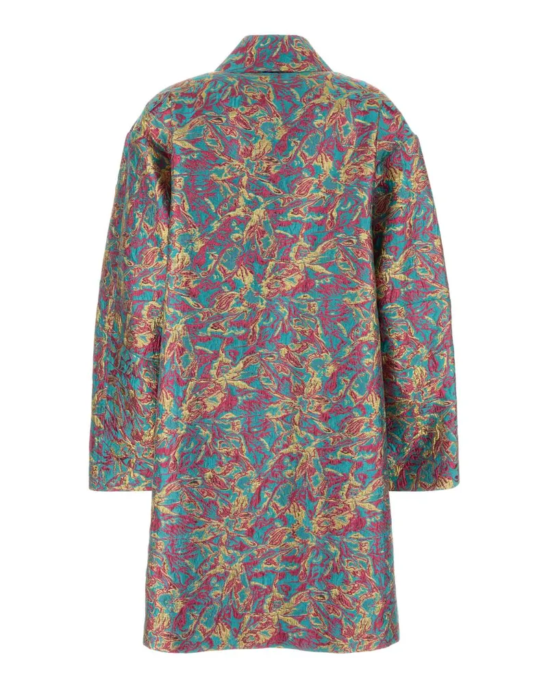 Dries van Noten Turquoise Cappotti Coat Turquoise