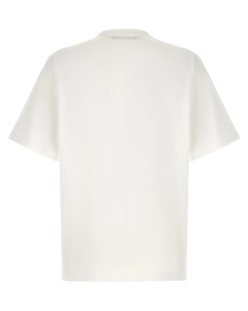 Dolce & Gabbana Logo-Patch Cotton T-Shirt — White White