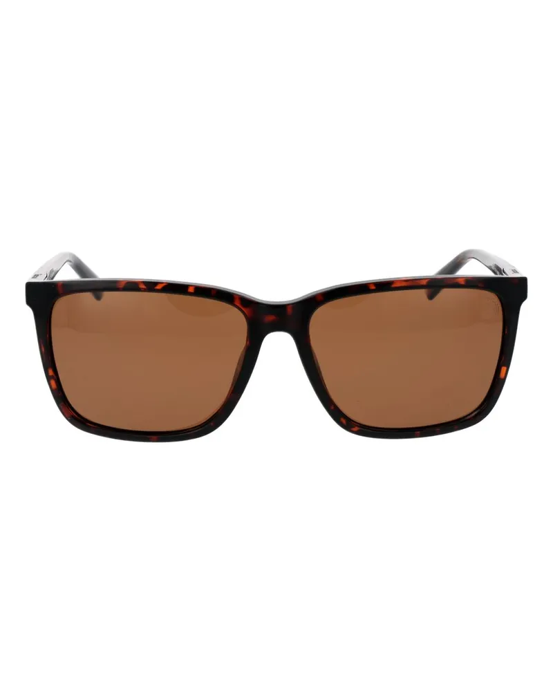 Timberland TI-1039473 Tortoiseshell Plastic Sunglasses — Brown Brown