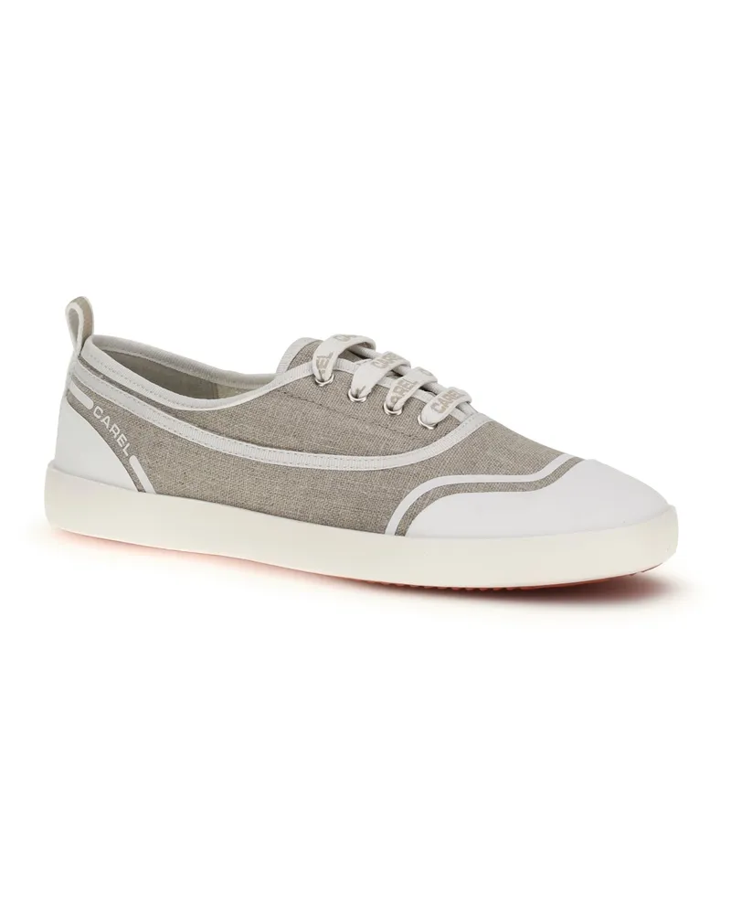 Carel Canvas Sneaker — Beige Beige