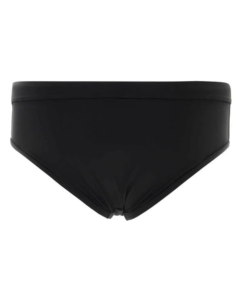 Dolce & Gabbana Men's Black Stretch Nylon Swimming Brief Nero Costumi Da Bagno Black