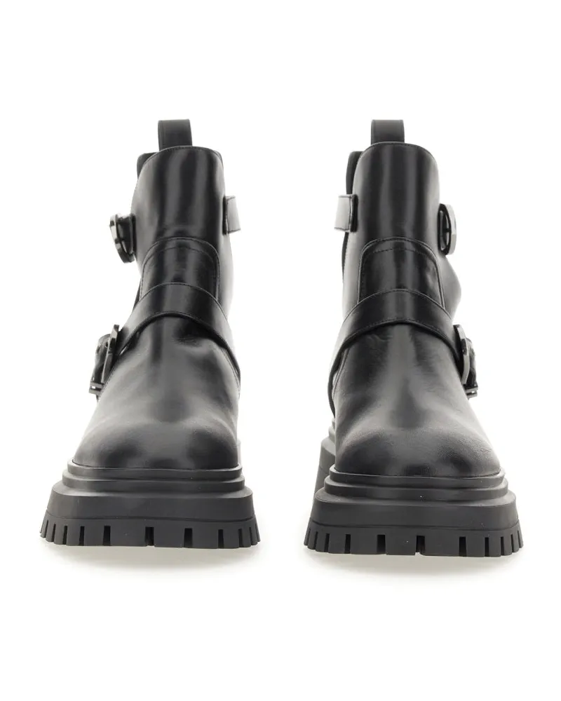 Stuart Weitzman Maverick Bedford Boot — Black Black
