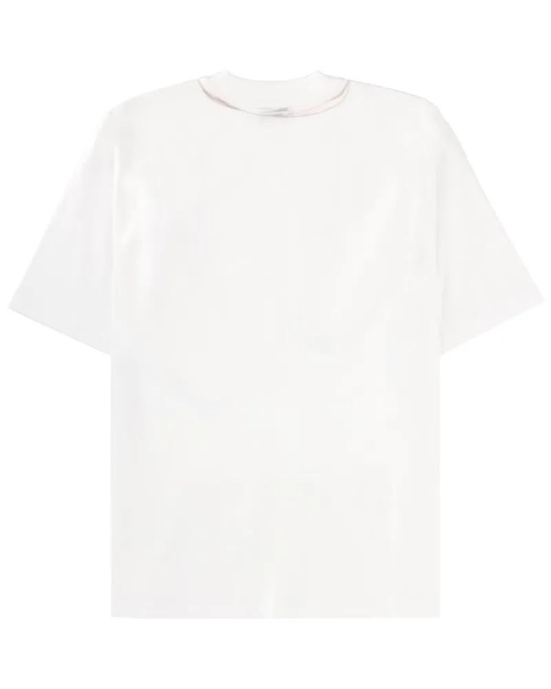 Moschino Graphic Print Cotton T-Shirt — White White