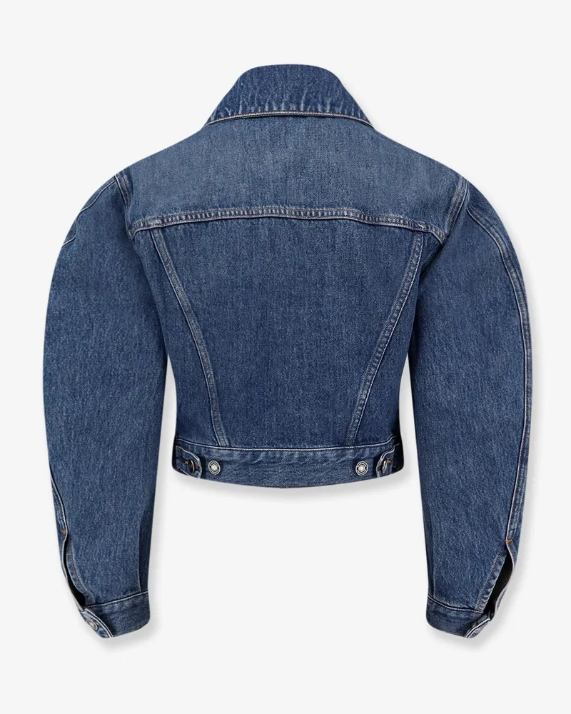 Givenchy Women's Denim Jacket With Logo Embroidery Blue Cotton Blue