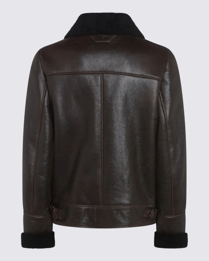 Salvatore Santoro Men's Jackets _le Brown