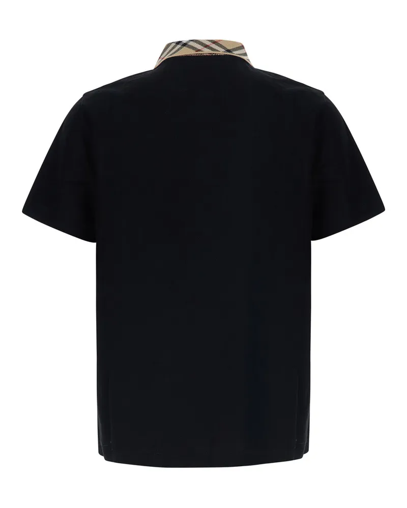 Burberry Men's Polo Shirt Evan Black Cotton T-Shirts And Polos Black