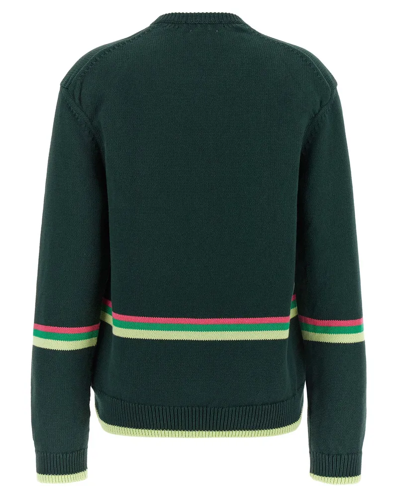 J.W.Anderson Sheep Intarsia Sweater — Green Green