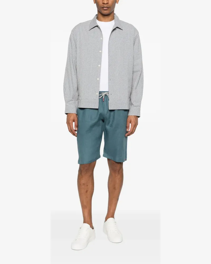 Kiton Men's Short Ss26 M Blue-grey
