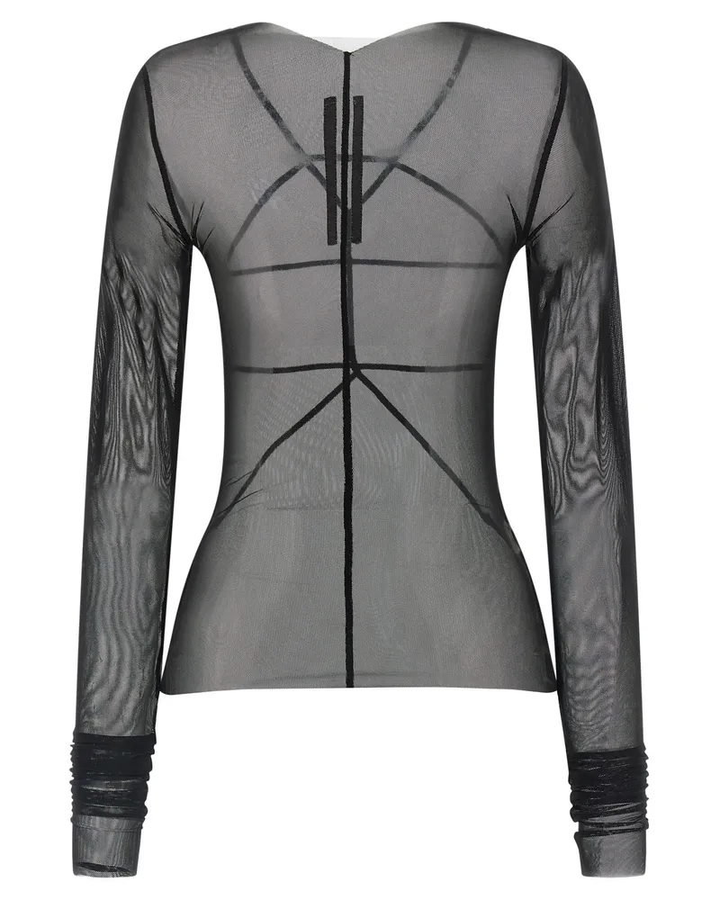 Rick Owens Women's Black Nylon Cardigan Clothing Black